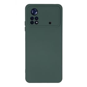 Newface Xiaomi Poco X4 Pro 5G Nano İçi Kadife Silikon Koyu Yeşil Kılıf