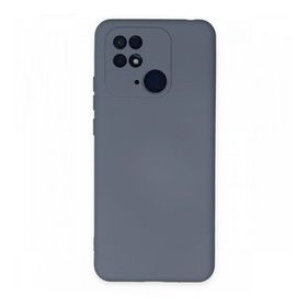 Newface Xiaomi Redmi 10C Nano İçi Kadife Silikon Gri Cep Telefonu Kılıfı