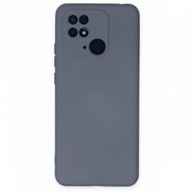 Newface Xiaomi Redmi 10C Nano İçi Kadife Silikon Gri Cep Telefonu Kılıfı