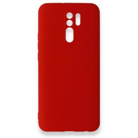 Newface Xiaomi Redmi 9 Nano İçi Kadife Silikon Kırmızı Cep Telefonu Kılıfı