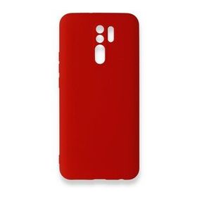 Newface Xiaomi Redmi 9 Nano İçi Kadife Silikon Kırmızı Cep Telefonu Kılıfı