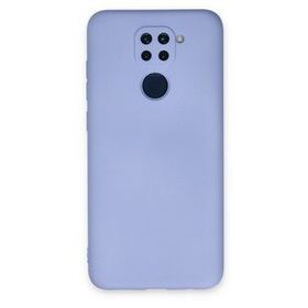 Newface Xiaomi Redmi 9 Nano İçi Kadife Silikon Lila Cep Telefonu Kılıfı