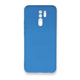 Newface Xiaomi Redmi 9 Nano İçi Kadife Silikon Mavi Cep Telefonu Kılıfı