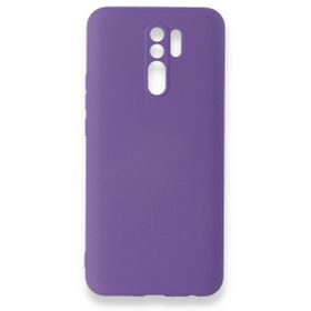 Newface Xiaomi Redmi 9 Nano İçi Kadife Silikon Mor Cep Telefonu Kılıfı