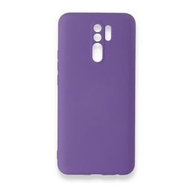 Newface Xiaomi Redmi 9 Nano İçi Kadife Silikon Mor Cep Telefonu Kılıfı