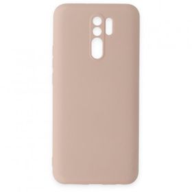 Newface Xiaomi Redmi 9 Nano İçi Kadife Silikon Pudra Cep Telefonu Kılıfı