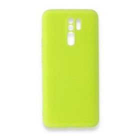 Newface Xiaomi Redmi 9 Nano İçi Kadife Silikon Sarı Cep Telefonu Kılıfı