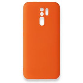 Newface Xiaomi Redmi 9 Nano İçi Kadife Silikon Turuncu Cep Telefonu Kılıfı