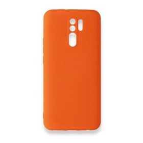 Newface Xiaomi Redmi 9 Nano İçi Kadife Silikon Turuncu Cep Telefonu Kılıfı