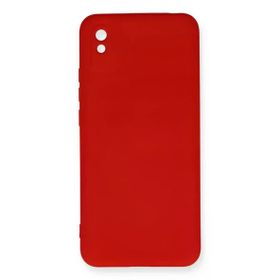 Newface Xiaomi Redmi 9A Kılıf Nano İçi Kadife Silikon Kırmızı Cep Telefonu Kılıfı