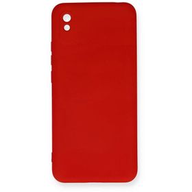 Newface Xiaomi Redmi 9A Kılıf Nano İçi Kadife Silikon Kırmızı Cep Telefonu Kılıfı