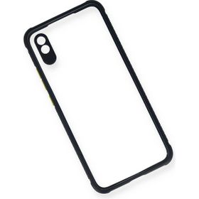 Newface Xiaomi Redmi 9A Lacivert Miami Şeffaf Silikon Kılıf