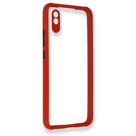 Newface Xiaomi Redmi 9A Miami Şeffaf Silikon Açık Mor Cep Telefonu Kılıfı