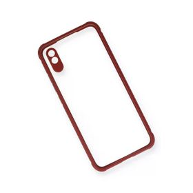 Newface Xiaomi Redmi 9A Miami Şeffaf Silikon Fuşya Cep Telefonu Kılıfı