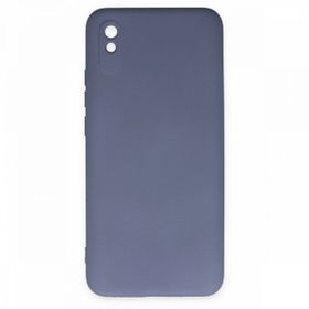 Newface Xiaomi Redmi 9A Nano İçi Kadife Silikon Gri Cep Telefonu Kılıfı