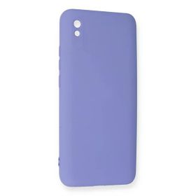 Newface Xiaomi Redmi 9A Nano İçi Kadife Silikon Lila Cep Telefonu Kılıfı