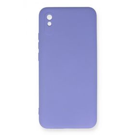 Newface Xiaomi Redmi 9A Nano İçi Kadife Silikon Lila Cep Telefonu Kılıfı