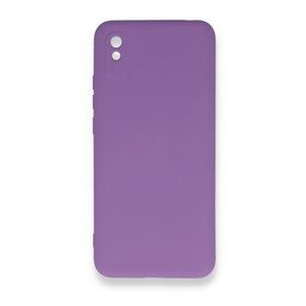 Newface Xiaomi Redmi 9A Nano İçi Kadife Silikon Mor Cep Telefonu Kılıfı
