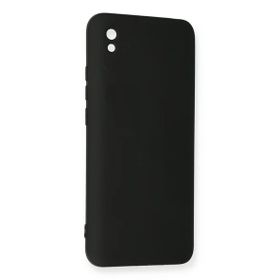 Newface Xiaomi Redmi 9A Nano İçi Kadife Silikon Siyah Cep Telefonu Kılıfı