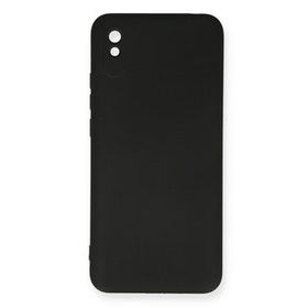 Newface Xiaomi Redmi 9A Nano İçi Kadife Silikon Siyah Cep Telefonu Kılıfı