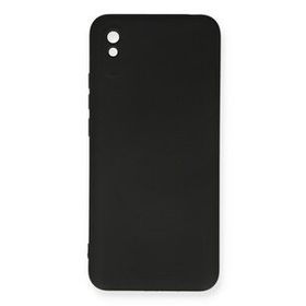 Newface Xiaomi Redmi 9A Nano İçi Kadife Silikon Siyah Cep Telefonu Kılıfı