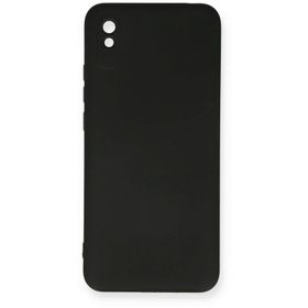 Newface Xiaomi Redmi 9A Nano İçi Kadife Silikon Siyah Cep Telefonu Kılıfı