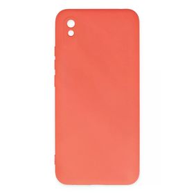 Newface Xiaomi Redmi 9A Nano İçi Kadife Silikon Turuncu Cep Telefonu Kılıfı