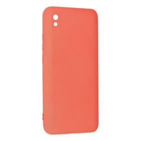 Newface Xiaomi Redmi 9A Nano İçi Kadife Silikon Turuncu Cep Telefonu Kılıfı