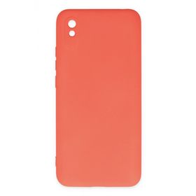 Newface Xiaomi Redmi 9A Nano İçi Kadife Silikon Turuncu Cep Telefonu Kılıfı