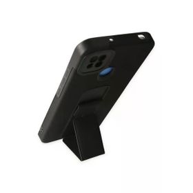 Newface Xiaomi Redmi 9C Mega Standlı Silikon Siyah Cep Telefonu Kılıfı