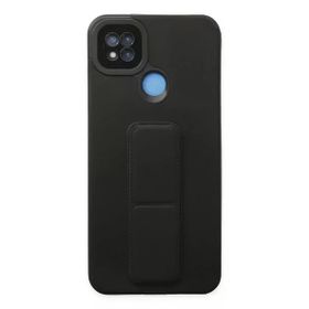 Newface Xiaomi Redmi 9C Mega Standlı Silikon Siyah Cep Telefonu Kılıfı