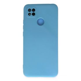 Newface Xiaomi Redmi 9C Nano İçi Kadife Silikon Mavi Cep Telefonu Kılıfı