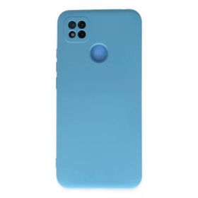 Newface Xiaomi Redmi 9C Nano İçi Kadife Silikon Mavi Cep Telefonu Kılıfı