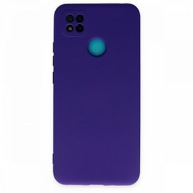 Newface Xiaomi Redmi 9C Nano İçi Kadife Silikon Mor Cep Telefonu Kılıfı