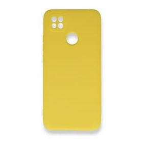 Newface Xiaomi Redmi 9C Nano İçi Kadife Silikon Sarı Cep Telefonu Kılıfı