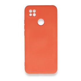 Newface Xiaomi Redmi 9C Nano İçi Kadife Silikon Turuncu Cep Telefonu Kılıfı