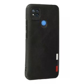 Newface Xiaomi Redmi 9C Siyah Loop Deri Silikon Kılıf