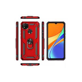 Newface Xiaomi Redmi 9C Sofya Yüzüklü Silikon Kapak Rose Cep Telefonu Kılıfı