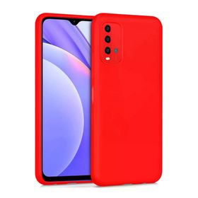 Newface Xiaomi Redmi 9T Nano İçi Kadife Silikon Kırmızı Cep Telefonu Kılıfı