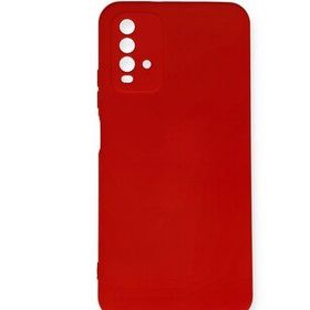 Newface Xiaomi Redmi 9T Nano İçi Kadife Silikon Kırmızı Cep Telefonu Kılıfı