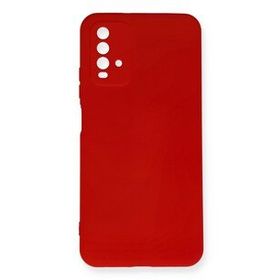 Newface Xiaomi Redmi 9T Nano İçi Kadife Silikon Kırmızı Cep Telefonu Kılıfı