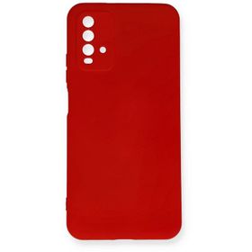 Newface Xiaomi Redmi 9T Nano İçi Kadife Silikon Kırmızı Cep Telefonu Kılıfı