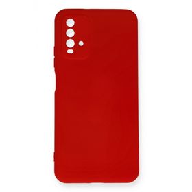 Newface Xiaomi Redmi 9T Nano İçi Kadife Silikon Kırmızı Cep Telefonu Kılıfı