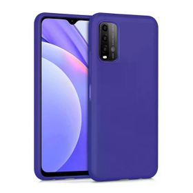 Newface Xiaomi Redmi 9T Nano İçi Kadife Silikon Mor Cep Telefonu Kılıfı