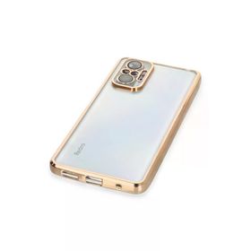 Newface Xiaomi Redmi Note 10 Pro Gold Razer Lensli Silikon Kılıf
