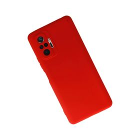 Newface Xiaomi Redmi Note 10 Pro Kırmızı Nano İçi Kadife Silikon Kılıf