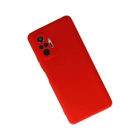Newface Xiaomi Redmi Note 10 Pro Kırmızı Nano İçi Kadife Silikon Kılıf
