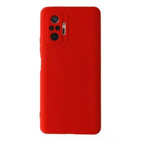 Newface Xiaomi Redmi Note 10 Pro Kırmızı Nano İçi Kadife Silikon Kılıf