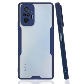 Newface Xiaomi Redmi Note 10 Pro Platin Silikon Lacivert Cep Telefonu Kılıfı