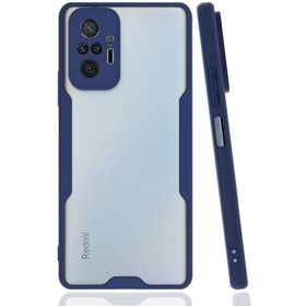 Newface Xiaomi Redmi Note 10 Pro Platin Silikon Lacivert Cep Telefonu Kılıfı